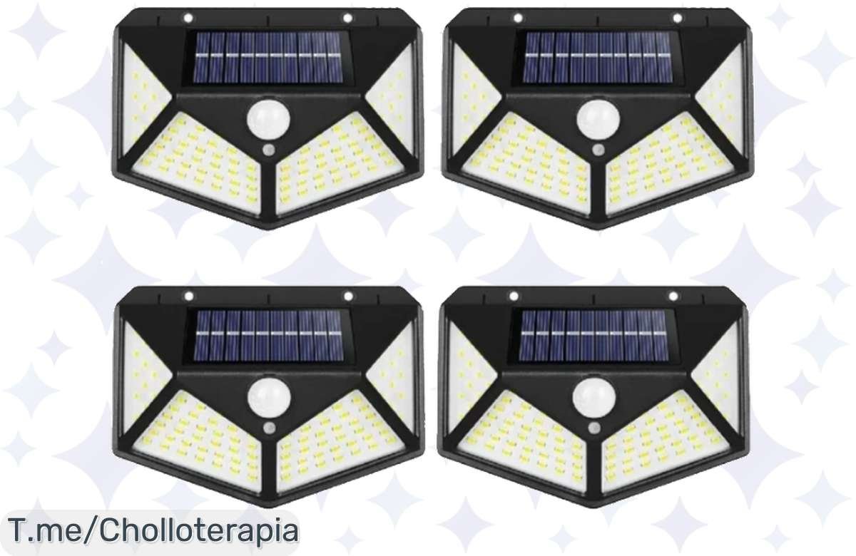 ¡Ilumina tu patio con luz solar LED a precio de locura!