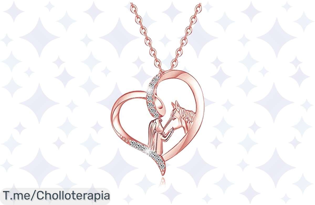 ¡Increíble ganga: Collar de caballo en plata esterlina, la magia del amor para tus peques! No te lo pierdas.