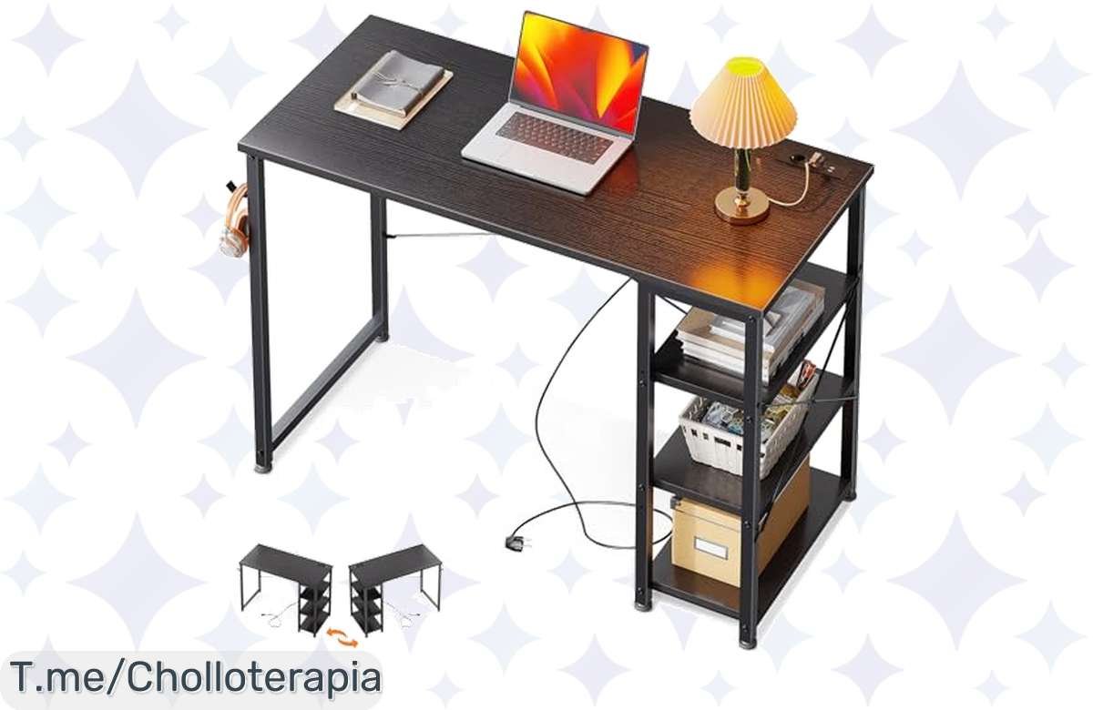 ¡Increíble ganga: Escritorio ODK con enchufes y USB, oferta irrepetible!