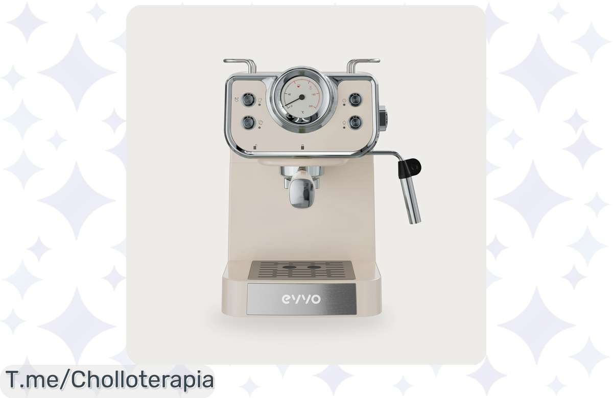¡La cafetera espresso Evvo Intensa Retro a precio de locura!