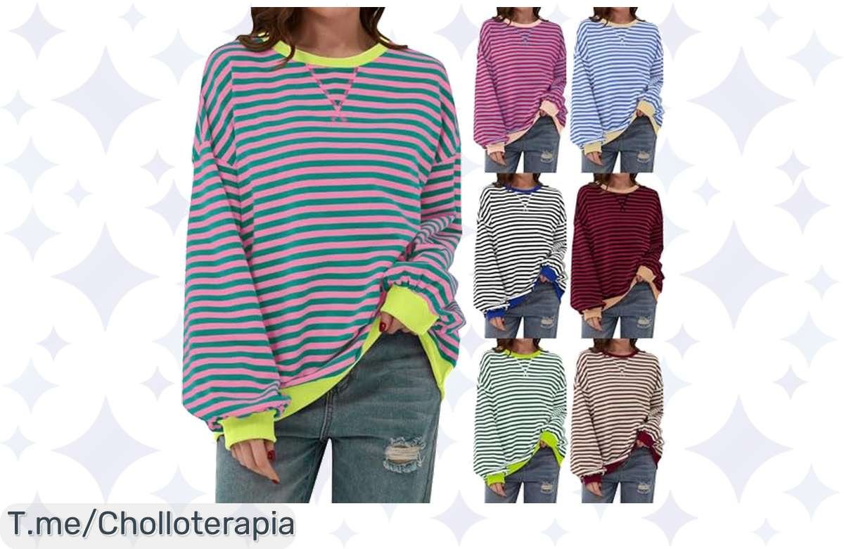 ¡La sudadera oversize que necesitas está aquí! Con descuento del 50% y algodón premium, no te quedes sin la tuya.