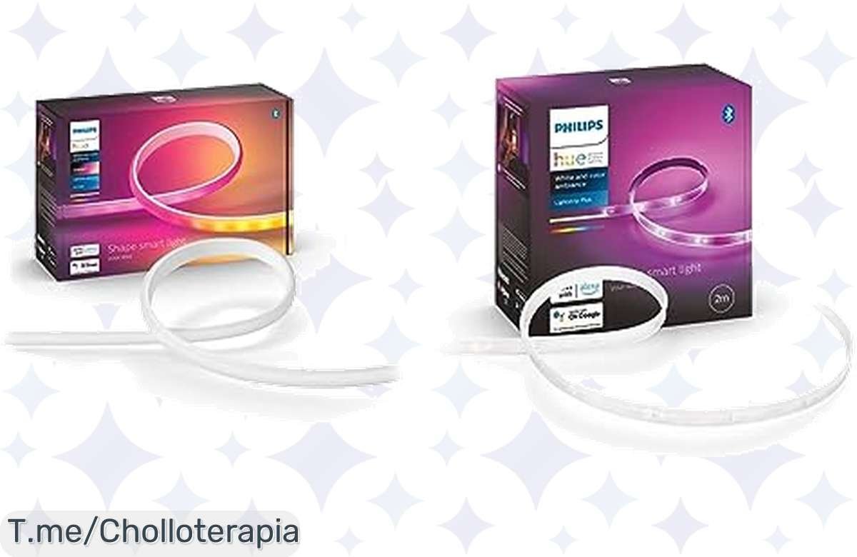 ¡Lámpara LED Philips Hue a precio regalado: colores sin fin y control por voz!