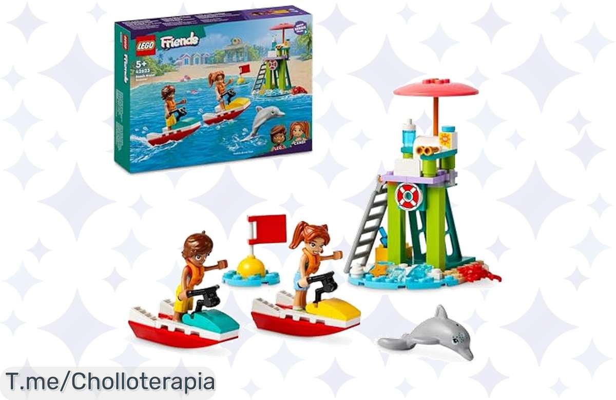 ¡Lego Friends Moto Acuática Tirada de Precio! Dos Mini Muñecos y Accesorios Geniales para la Playa. ¡Corre que Vuela!