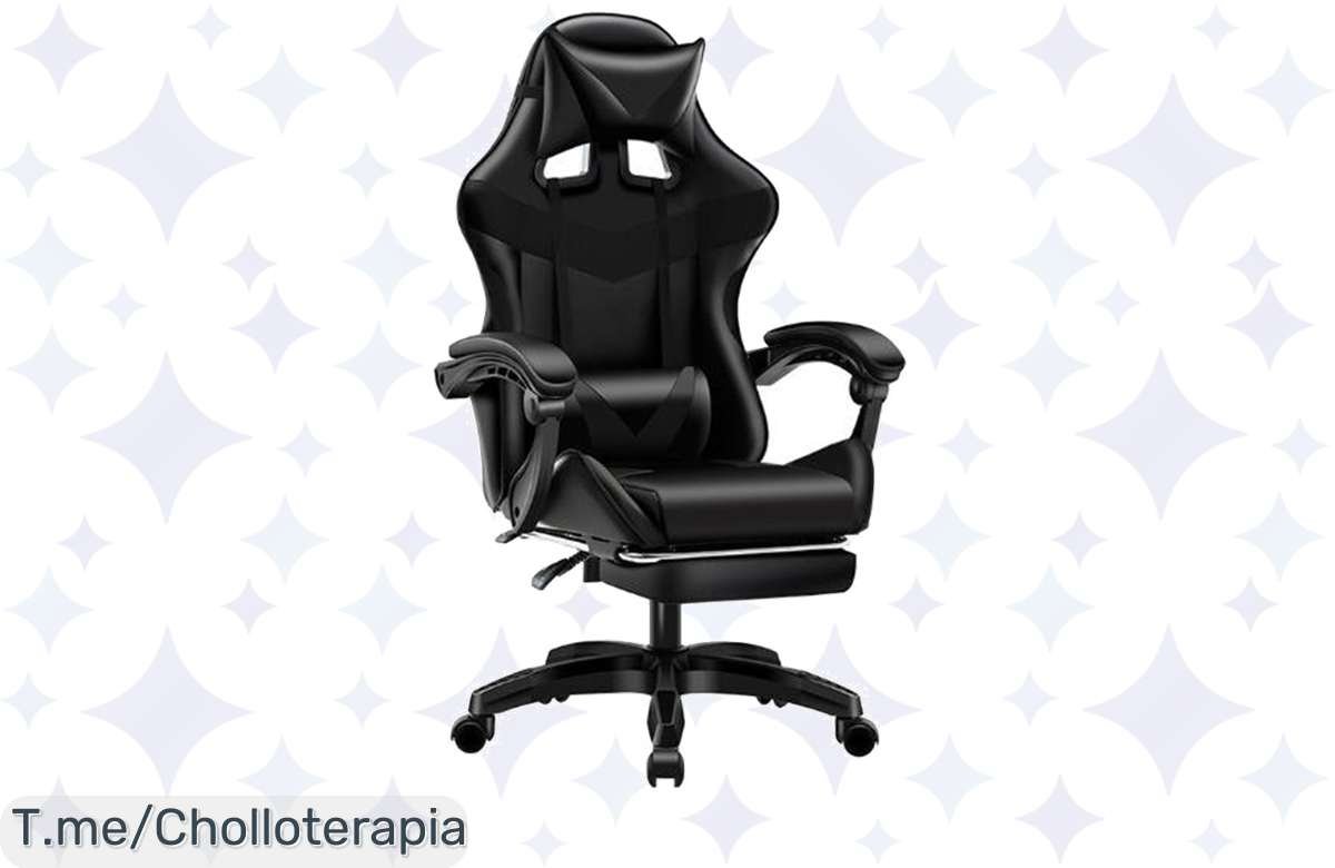 ¡Locura Total! Silla Gaming Premium con Reposapiés a Precio Ridículo – ¡Hazte con Ella Ahora!