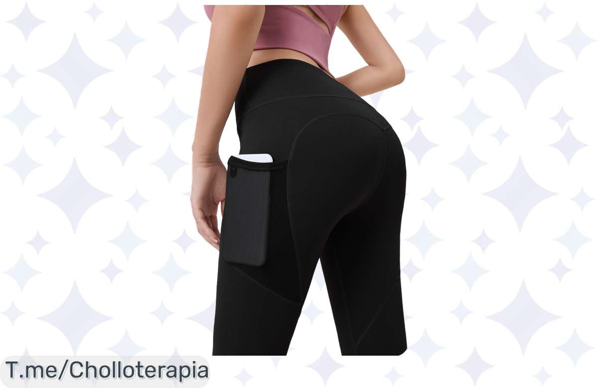 ¡Locura de mallas fitness! Pantalones de cintura alta que levantan tu trasero a precio de ganga. ¡Consíguelos ya!