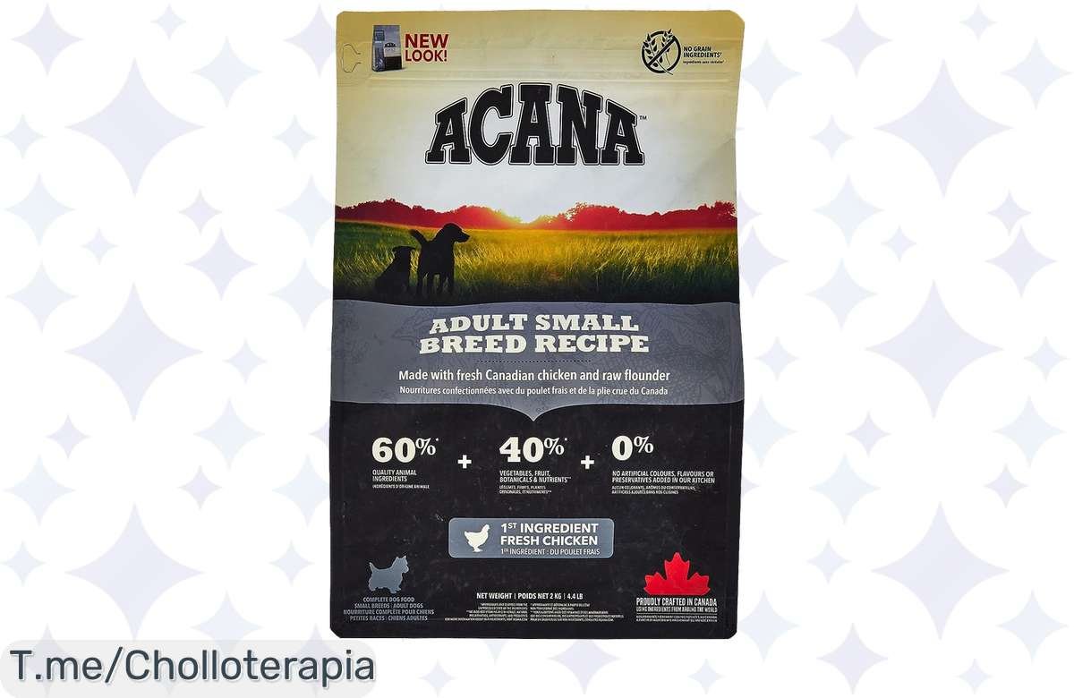 ¡Locura total! Acana Adult Small 6Kg: el manjar premium que tu perro ansía, no dejes pasar esta oferta bomba.
