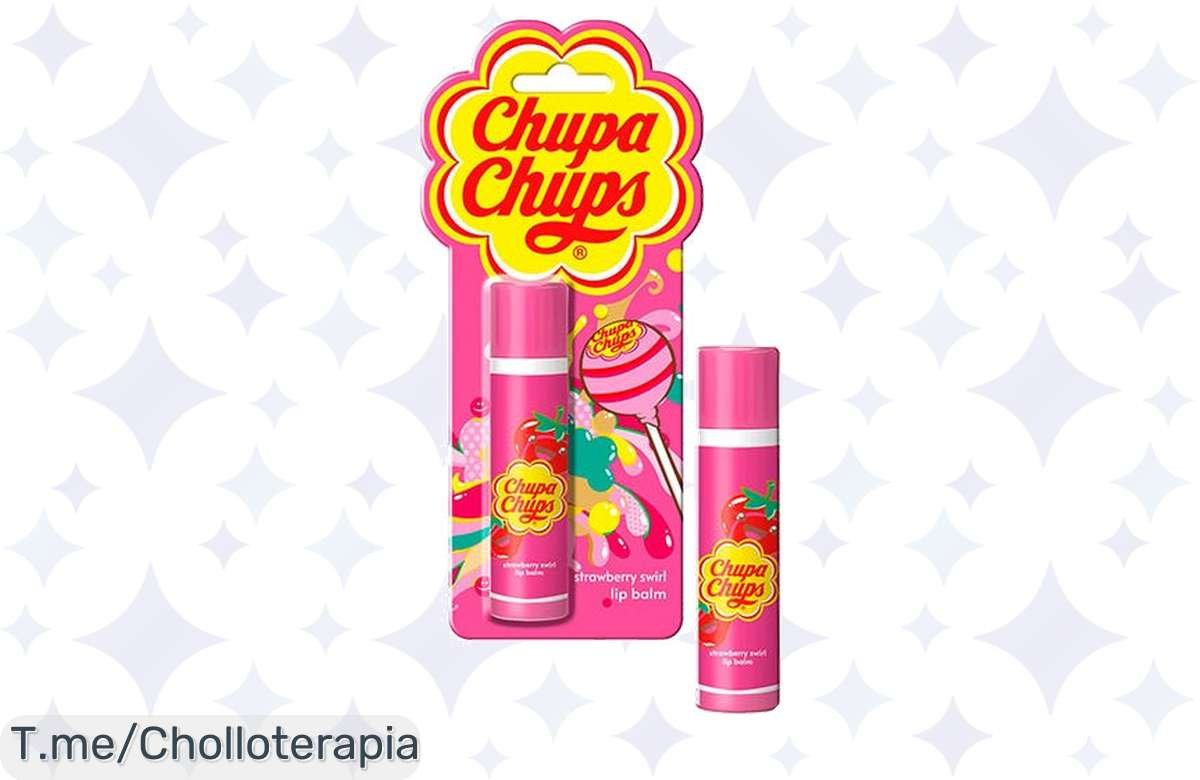 ¡Locura total! Bálsamo labial Chupa Chups Strawberry Swirl a precio de risa, ¡aprovéchalo ya!