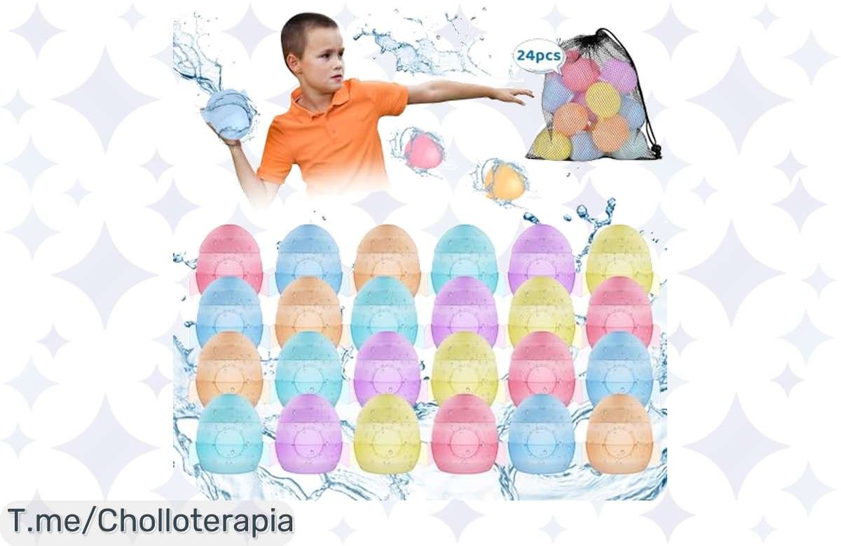 ¡Mega ganga! 24 globos de agua reutilizables, diversión sin fin, oferta irresistible ¡Corre antes de que se acabe!