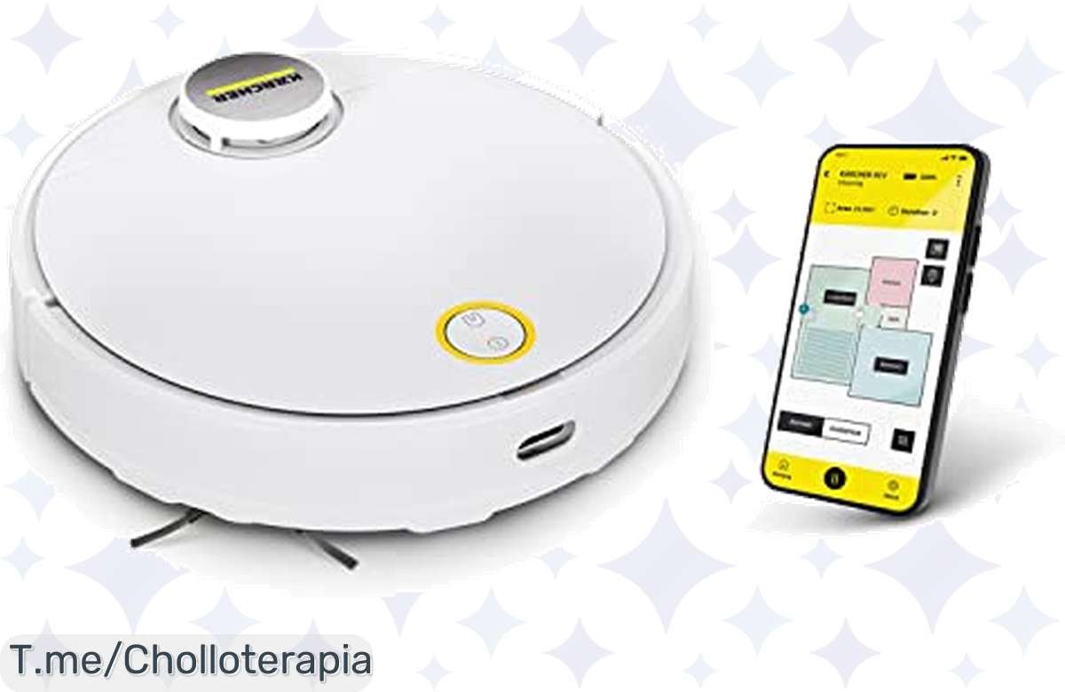 ¡Mega oferta! Kärcher Robot RCV 3, potencia brutal y mapeo super inteligente, ¡corre antes de que se acabe!