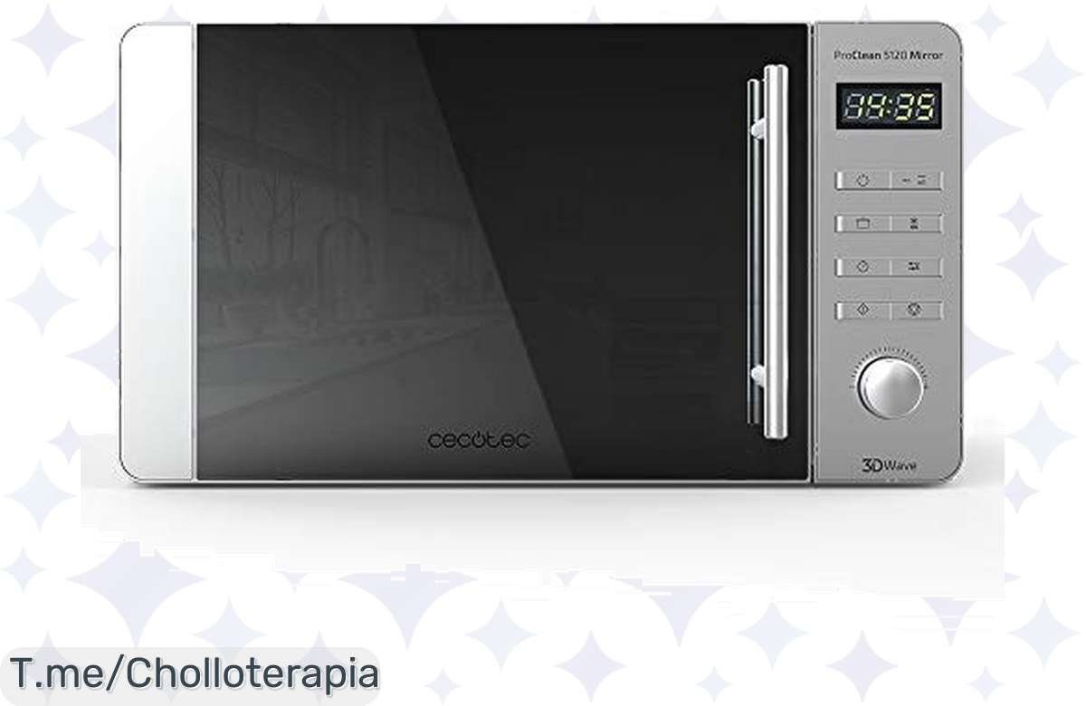 ¡Microondas Cecotec ProClean 5120 Inox regalado! Cocina pro sin esforzarte, ¡corre que vuela!