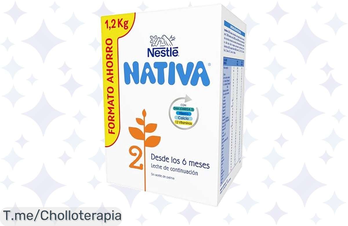 ¡Nestlé Nativa 2: La leche que nutre y potencia a tu bebé, 1.2kg a precio de locura!