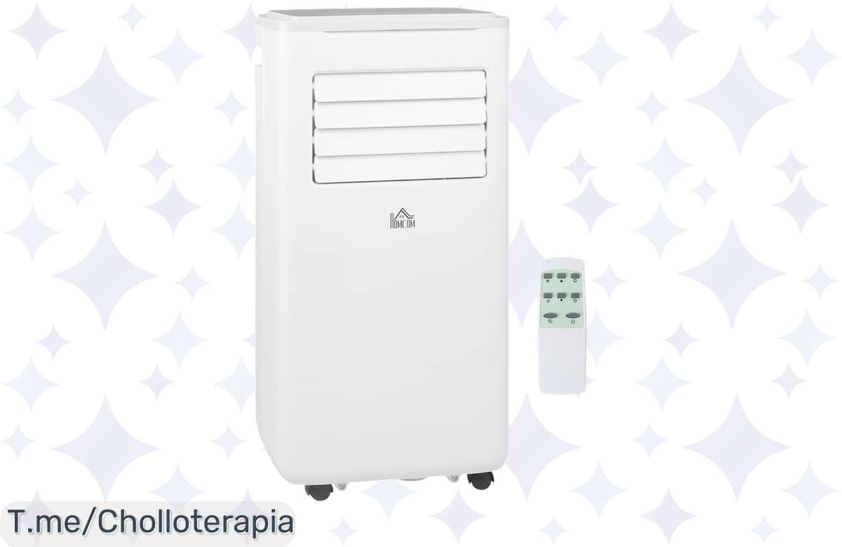 ¡No dejes pasar esta ganga: HOMCOM Aire Acondicionado Portátil 9000BTU con mando a distancia!