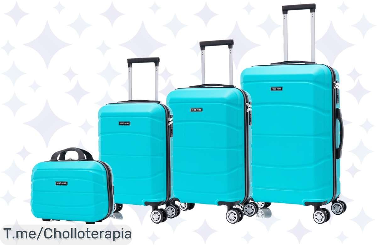 ¡No lo dejes pasar! Conjunto de Maletas Elegantísimas a Precio Insuperable: Ligeras y Seguras con Ruedas 360°