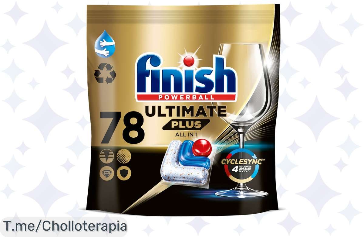 ¡No te lo pierdas! Finish Powerball Ultimate Plus: 78 pastillas a precio de risa, cómpralo antes de que vuele!