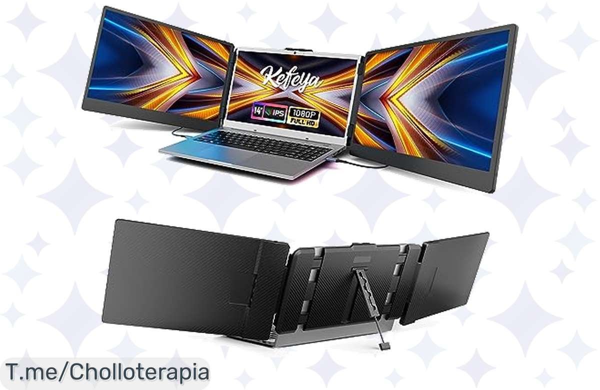 ¡No te pierdas el ofertón del KEFEYA Monitor Portátil de 14! Lleva tu oficina a donde quieras con calidad Full HD.
