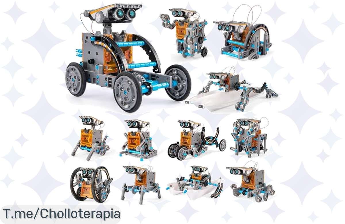 ¡Ocasión única! Kit de robot solar 29 en 1 a precio de risa para tus peques, ¡no te lo pierdas!
