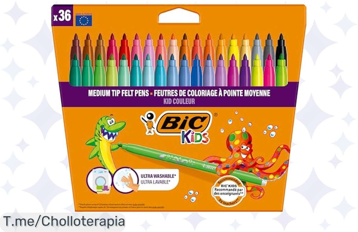 ¡Oferta Bombazo! 36 Rotus Lavables BIC Kids a Precio de Risa
