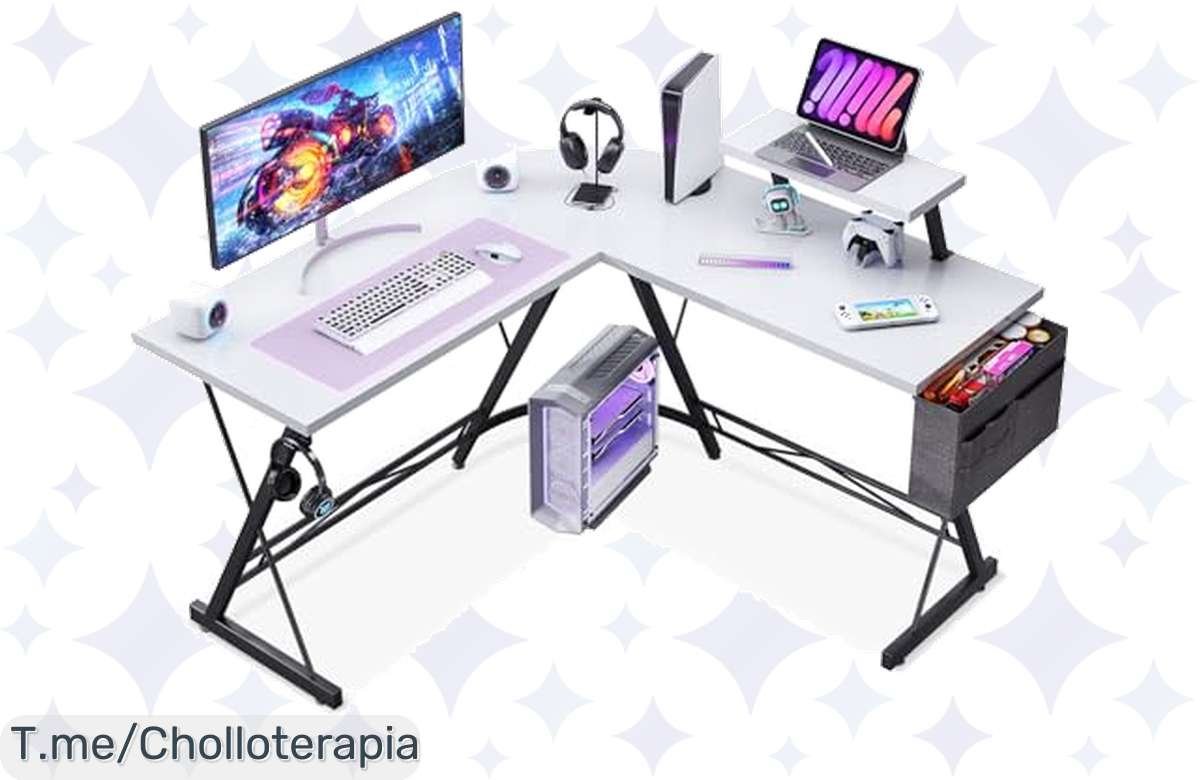 ¡Oferta Brutal: Escritorio Gaming ODK 127×127 cm, Ergonomía y Precio de Locos!