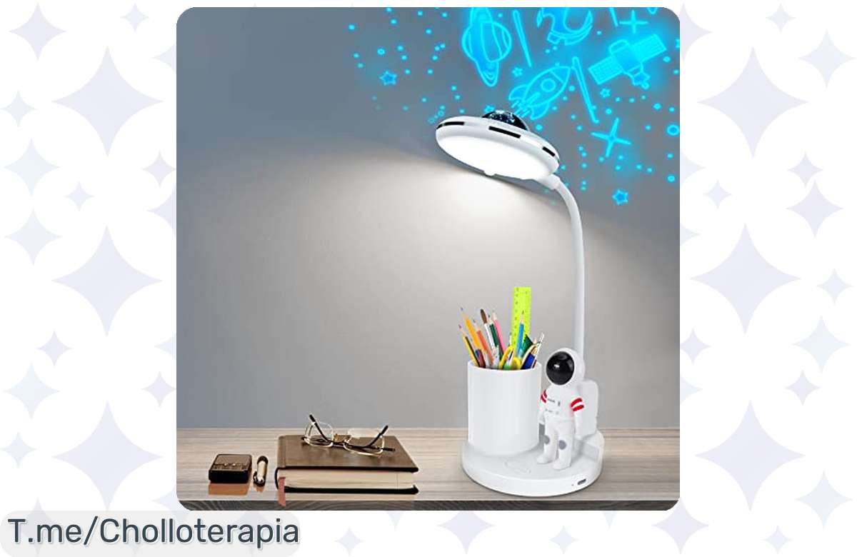 ¡Oferta Brutal! Lámpara de Escritorio LED Infantil con Proyector de Estrellas a Precio de Locura