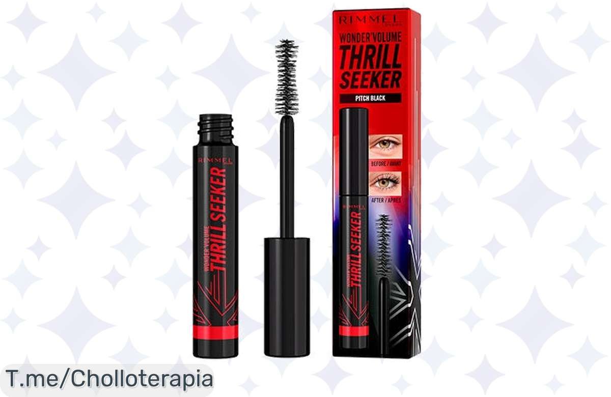 ¡Oferta Flash! Máscara de pestañas Rimmel London a precio de risa, ¡volumen extremo!