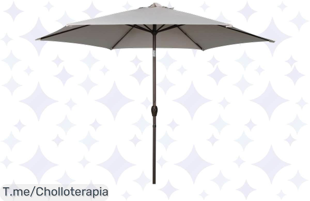 ¡Oferta Flash: Parasol de Jardín Acdro y Aluminio 287×245 cm a Precio Regalado!