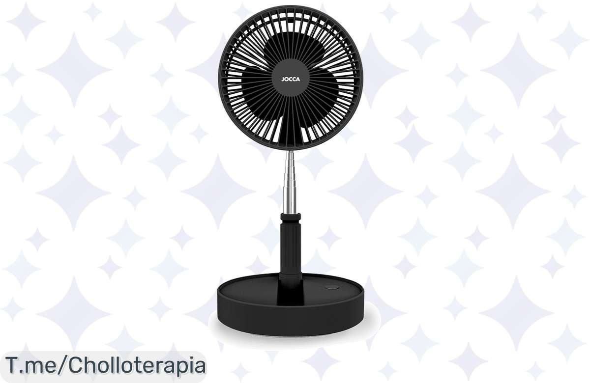 ¡Oferta Flash! Ventilador Jocca Sin Cables a Precio Irresistible, 24h de Frescura Non-Stop!