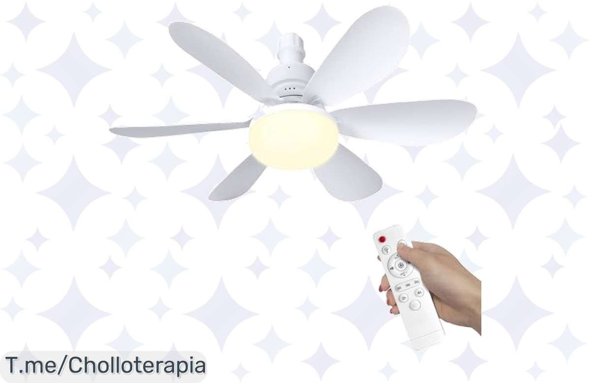 ¡Oferta Flash: Ventilador de Techo con Luz y Mando, Corre que Vuela!