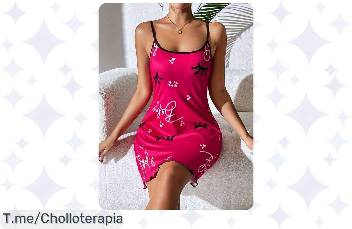 ¡Oferta Loca! Vestido Gráfico Tirantes Tirado de Precio – Apúrate que Vuelan!
