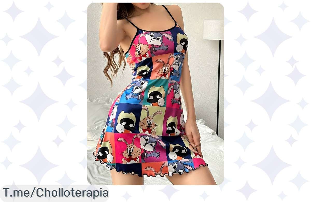 ¡Oferta Locura! Vestido de Dormir con Volantes a Precio de Risa, ¡Aprovecha!