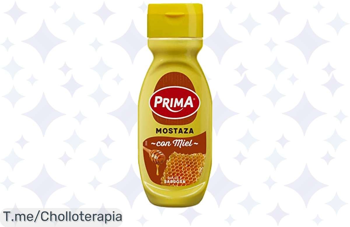 ¡Oferta Mostaza Dulce Prima! Sabor supremo y eco-friendly, ¡llévatela baratísima!