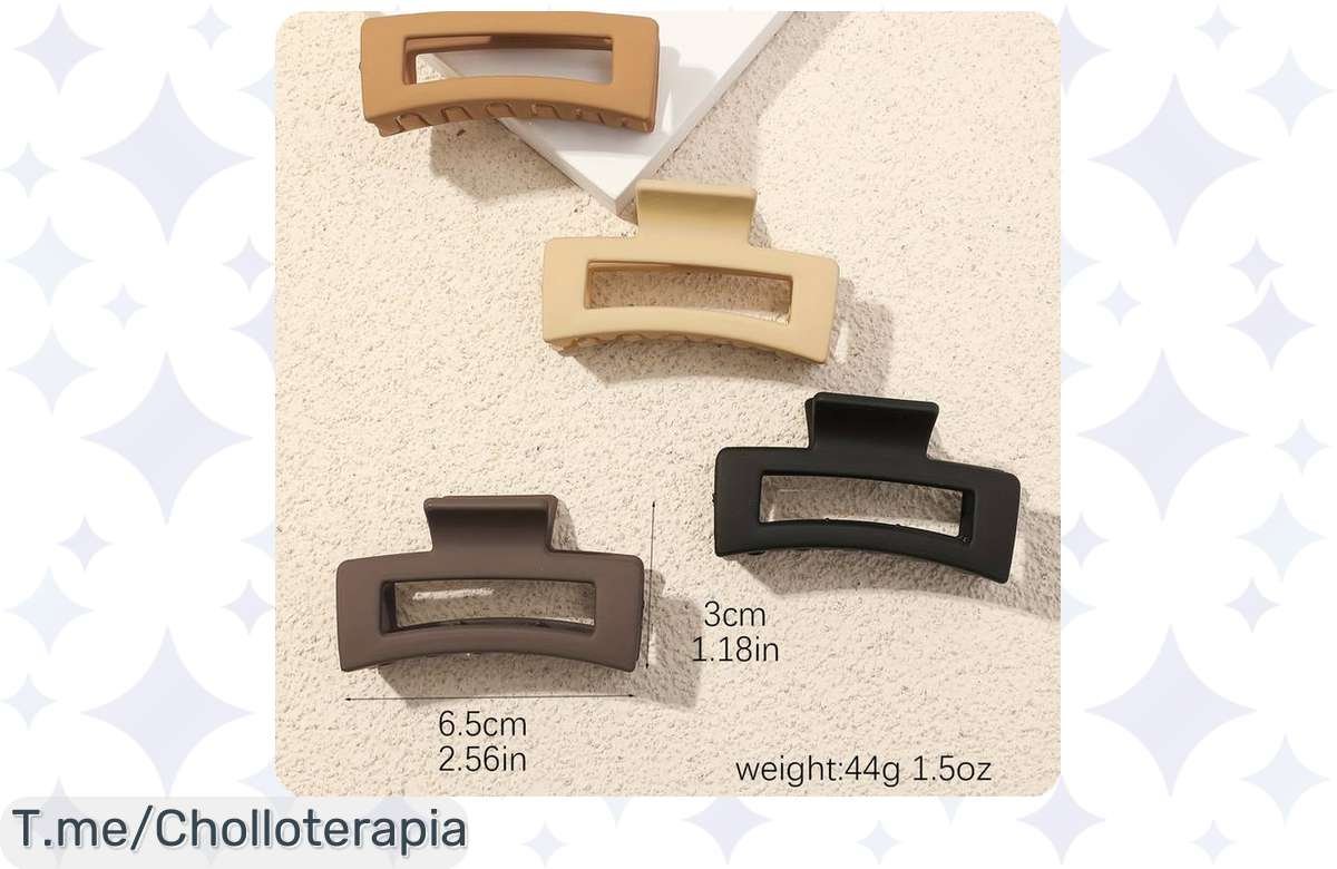 ¡Oferta Relámpago! 4 Pinzas Huecas para el Pelo a Precio de Risa, ¡No lo Dejes Escapar!