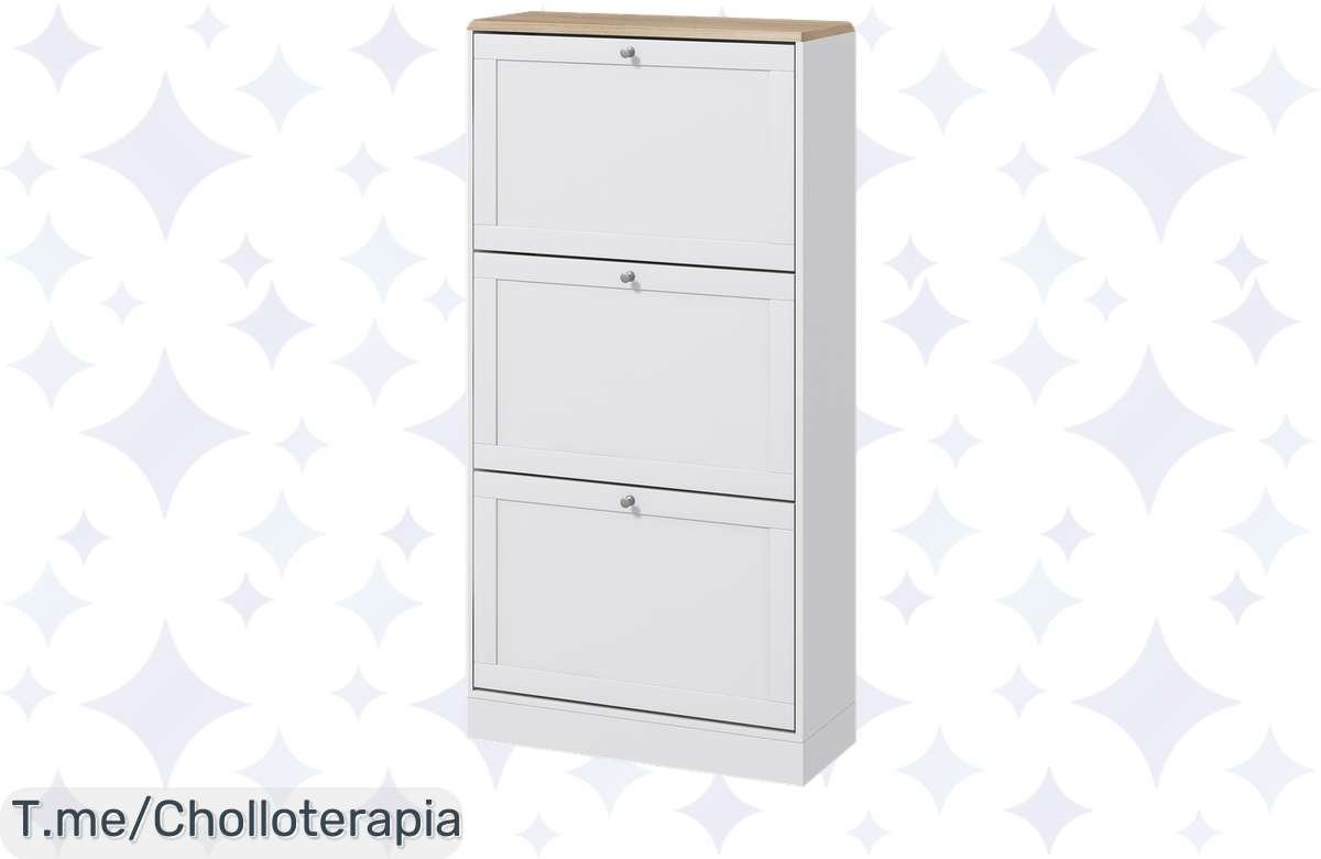 ¡Oferta Relámpago! Mueble Zapatero Blanco para 18 Pares a Precio Increíble, ¡Cómpralo Ya!