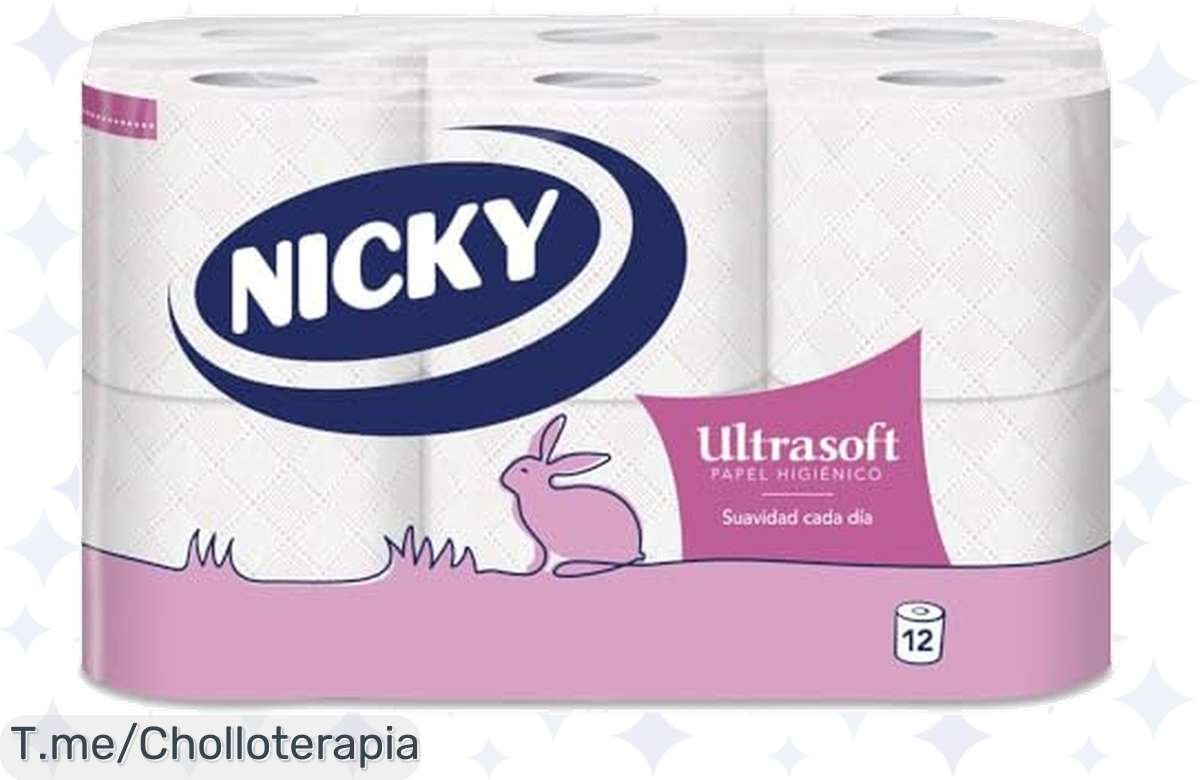 ¡Oferta Relámpago! Nicky Ultrasoft Papel Higiénico: Ultra Suave y Ecológico a Precio de Locura, ¡No te lo Pierdas!