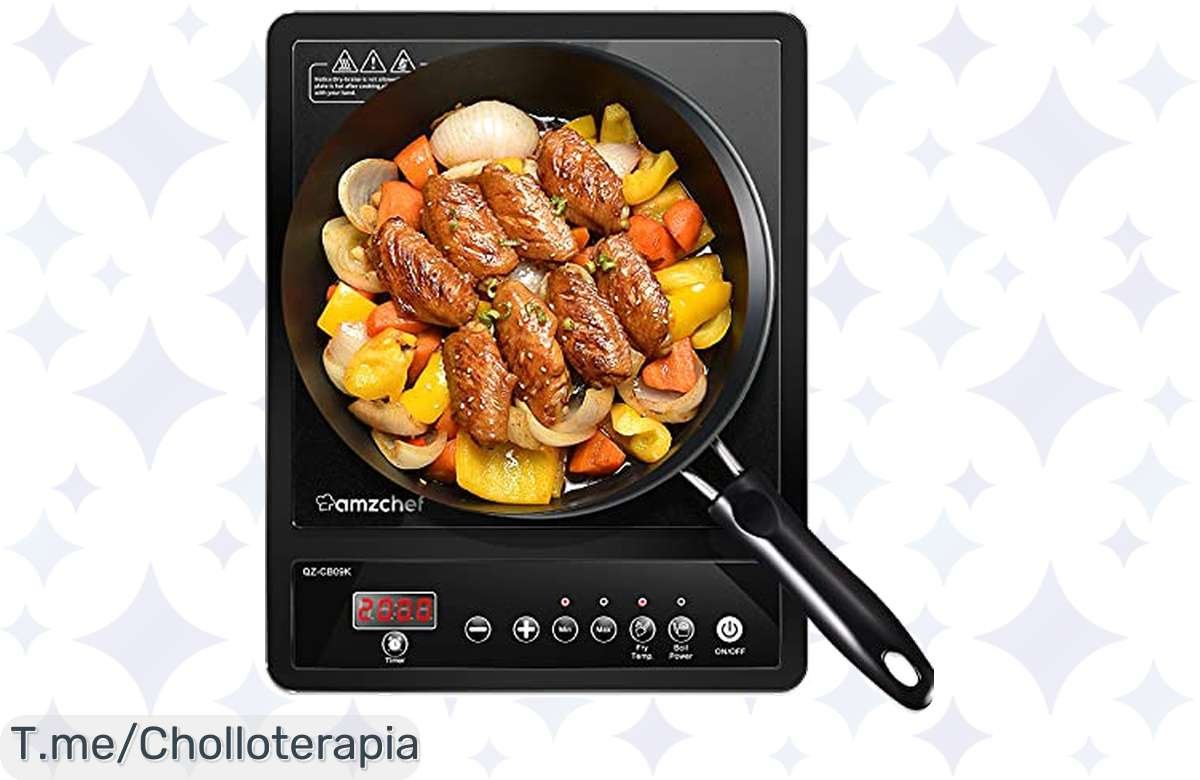 ¡Oferta Relámpago en Placa de Inducción AMZCHEF! Cocinar Nunca Fue Tan Rápido