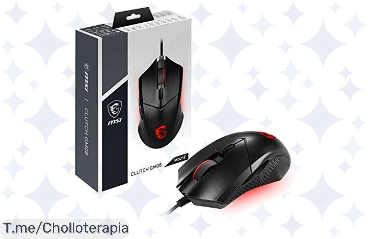 ¡Oferta Única! MSI Clutch GM08: Ratón Gaming Premium con Sensor Óptico a Precio de Risa, ¡No te lo Pierdas!