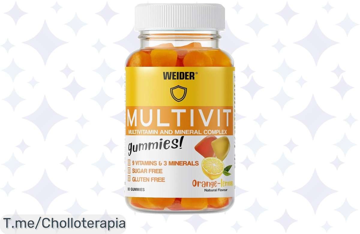 ¡Oferta bomba! Multivitamínico Weider 80 Gummies sin azúcar a precio ridículo, ¡corre que vuelan!
