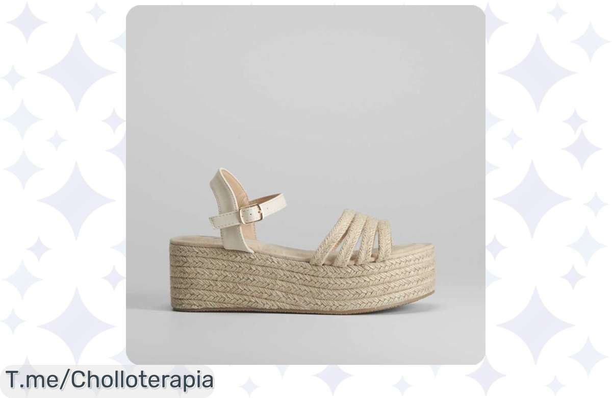 ¡Oferta bomba! Sandalia yute NYC con plataforma a precio de ganga, deslumbra este verano.
