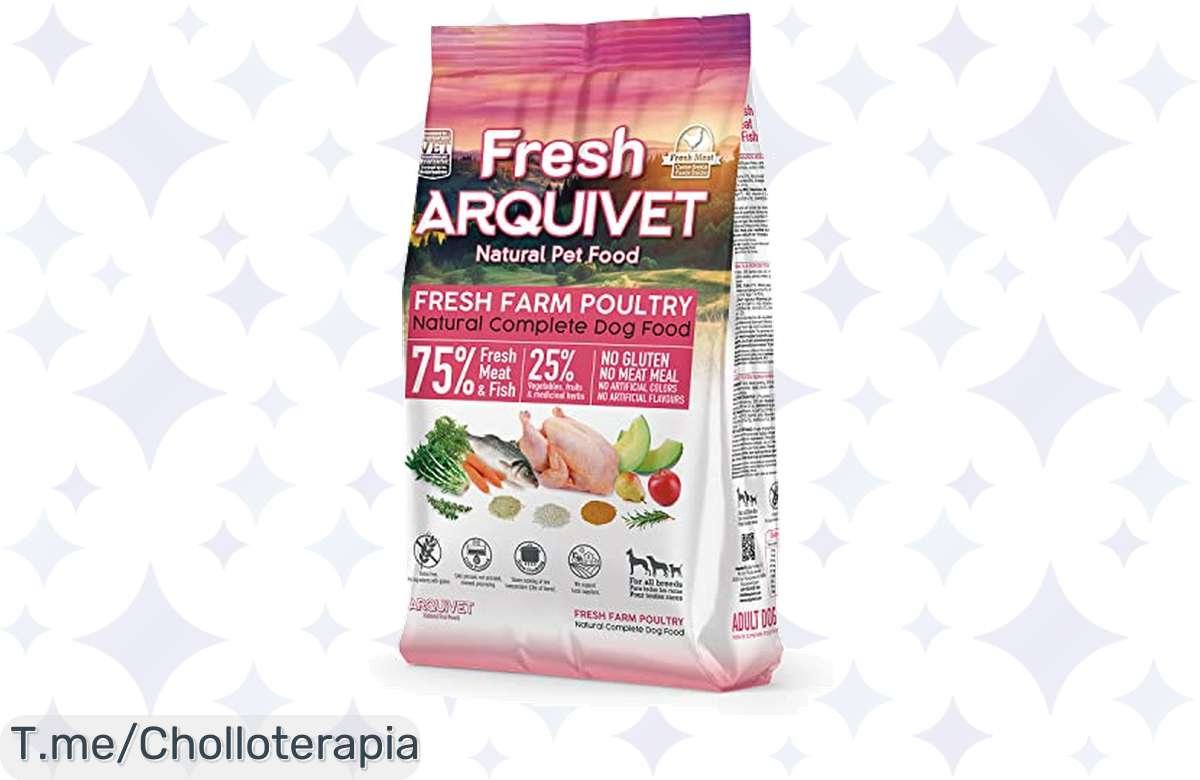 ¡Oferta brutal! Alimento premium para perros con 75% de carne y pescado frescos a precio de ganga, ¡no te lo pierdas!