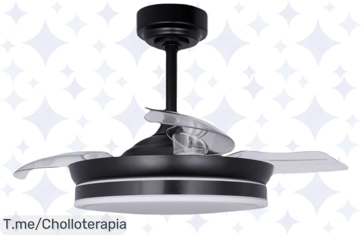 ¡Oferta brutal: Ventilador de techo silencioso con LED y motor DC a precio de ganga, corre!