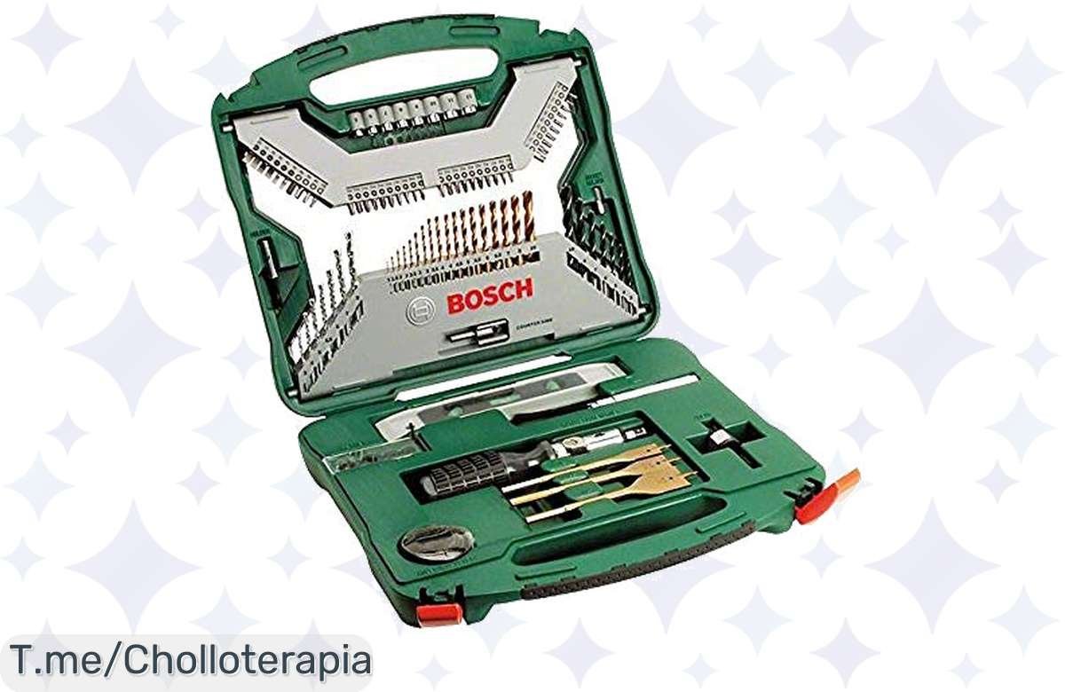 ¡Oferta de locos: Maletín Bosch XLine Titanio, 100 herramientas a precio increíble!