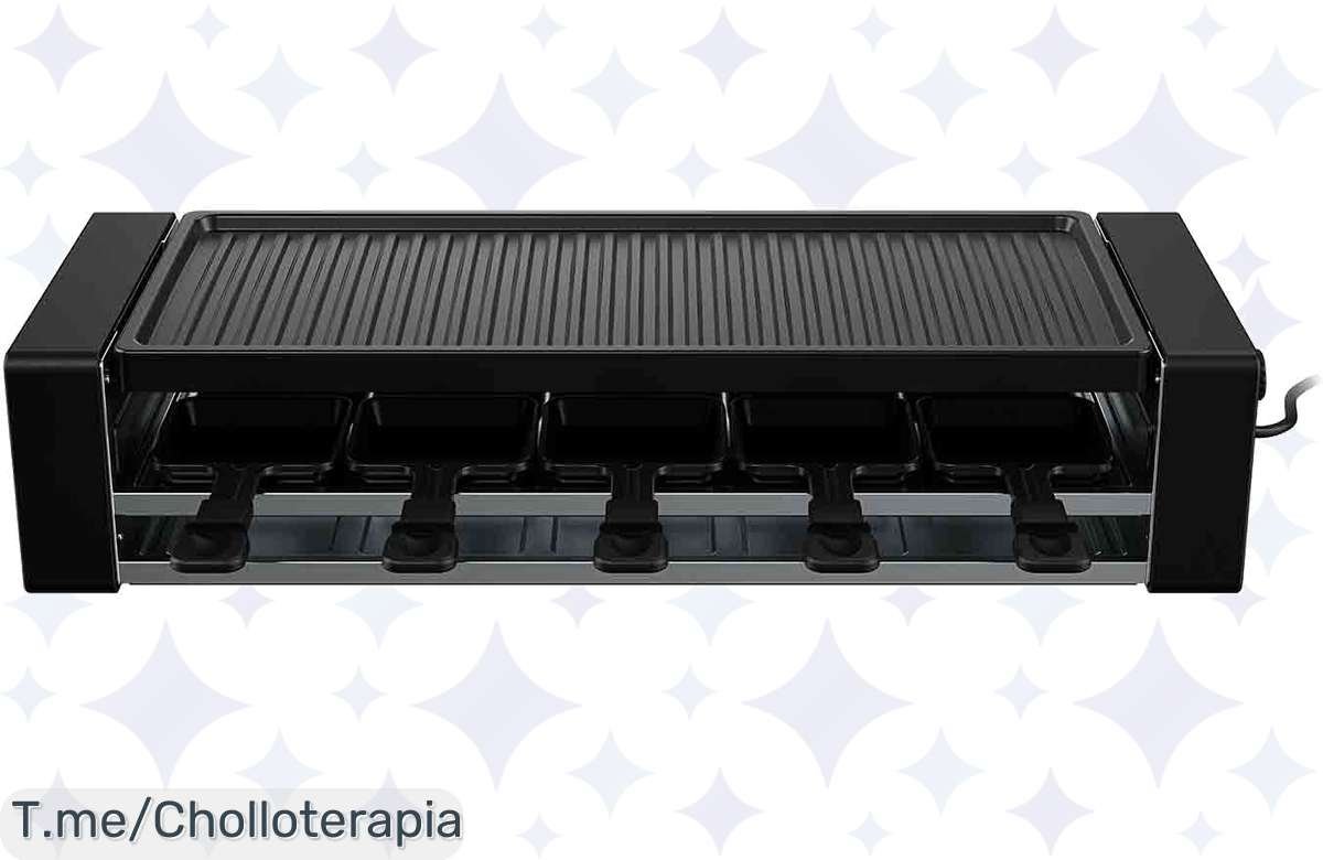 ¡Oferta de locos! Raclette Grill 1500 W con termostato a precio de broma.