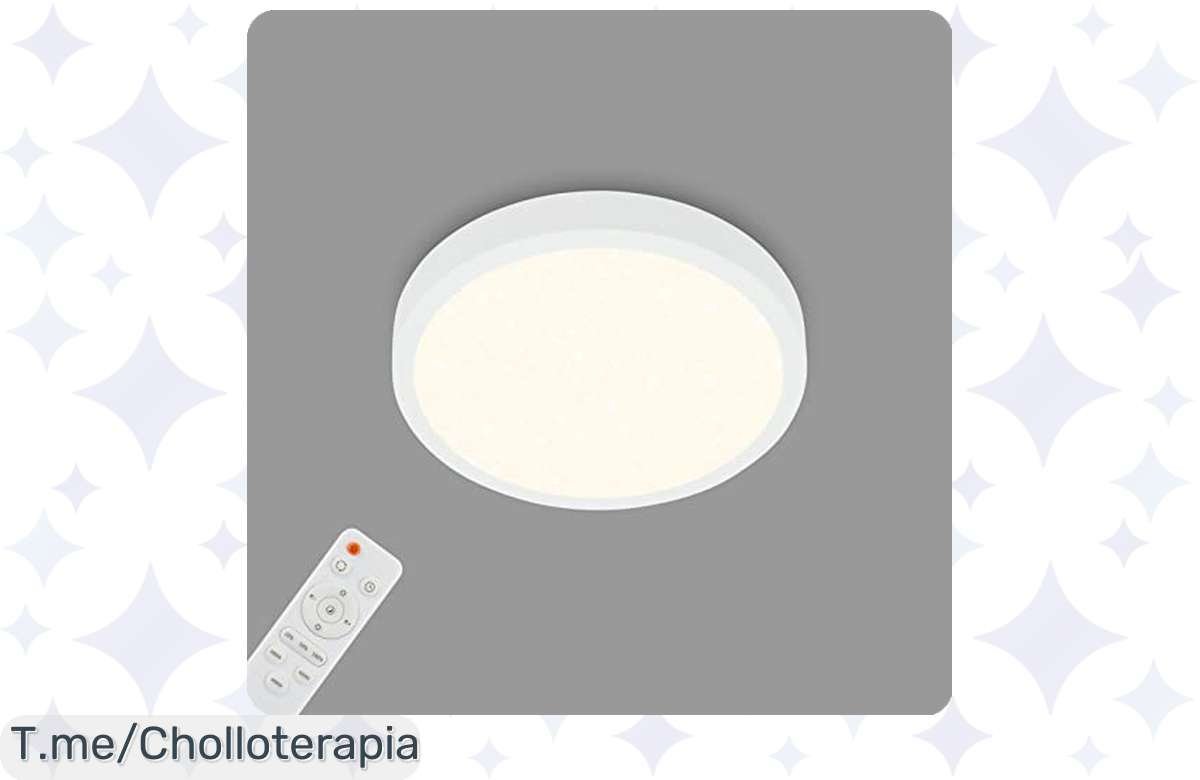 ¡Oferta flash: plafón LED con control remoto y envío Prime!