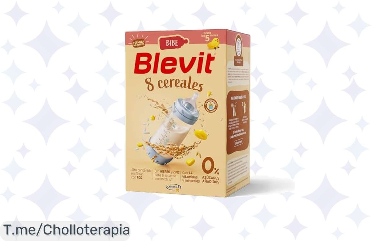 ¡Oferta irresistible! Blevit Bibe 8 Cereales: 95% cereal, 14 vitaminas y minerales, nutre a tu bebé sin arruinarte.