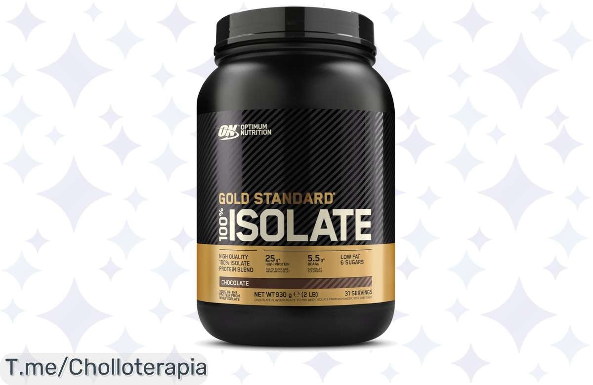 ¡Oferta loca! 100% Gold Standard Isolate 930gr a precio de ganga, ¡aprovecha ya!