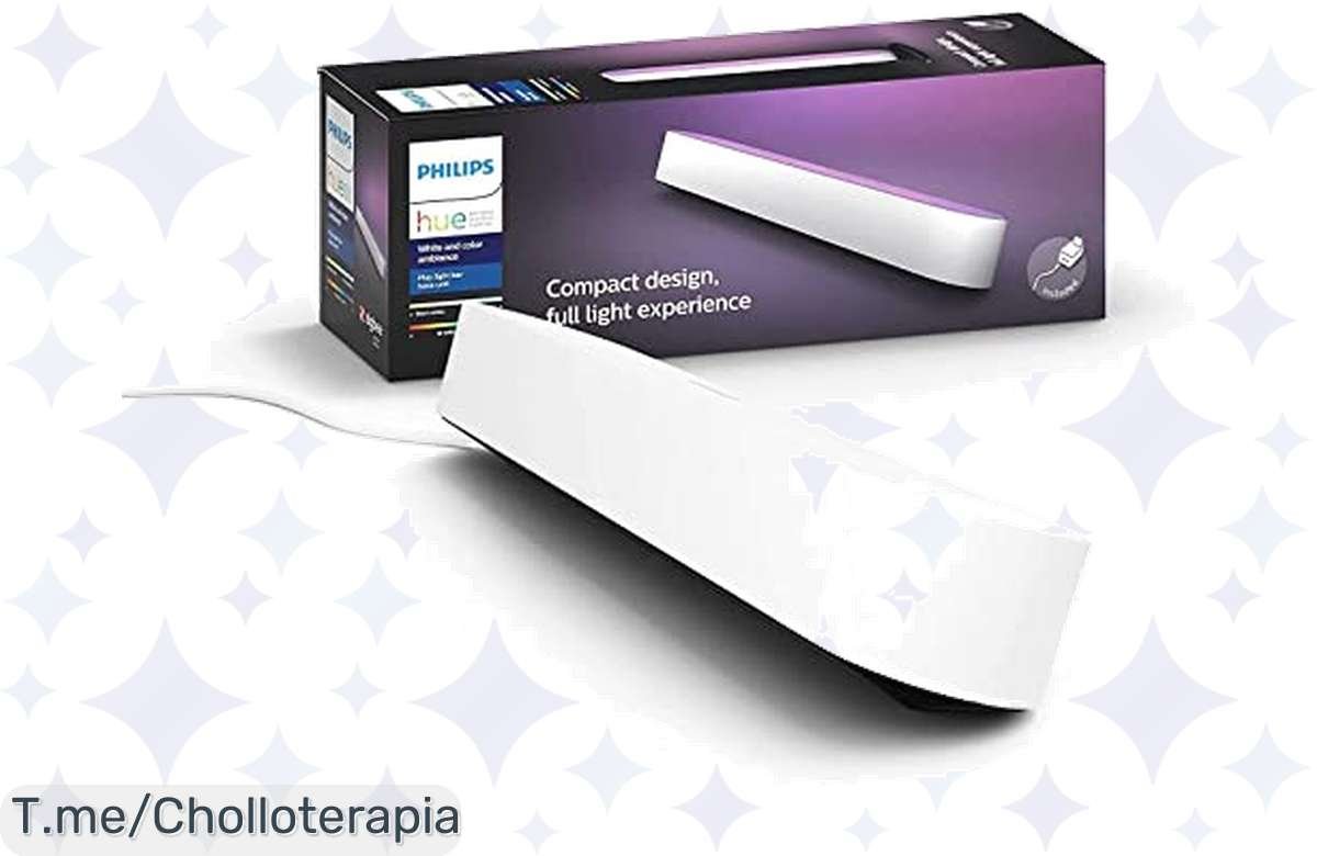 ¡Oferta loca! Barra de luz Philips Hue Play para tu hogar y cine a un precio de risa. ¡Corre!