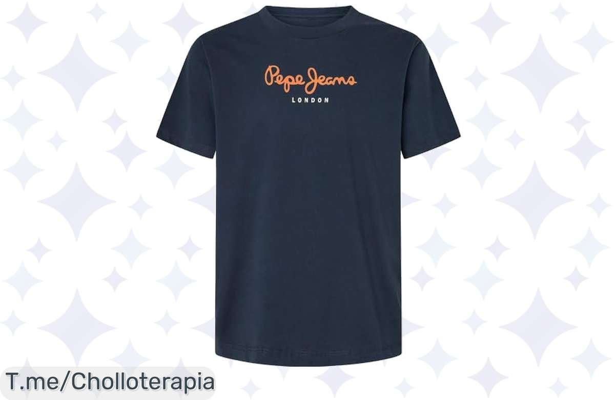 ¡Oferta loca! Camiseta Pepe Jeans con logo gigante y algodón eco a precio de ganga, ¡llévatela ya!