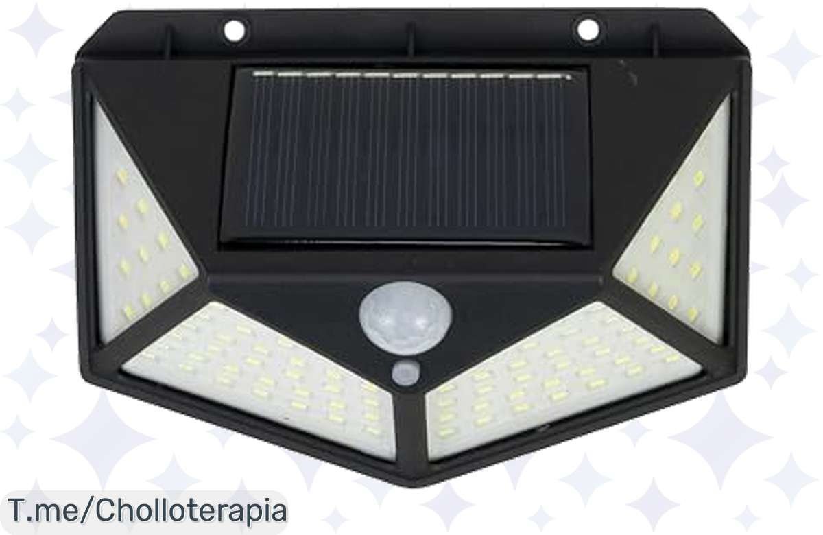 ¡Oferta loca! Lámpara solar LED 600 lm, batería duradera y fácil de montar, ¡precio de ensueño!