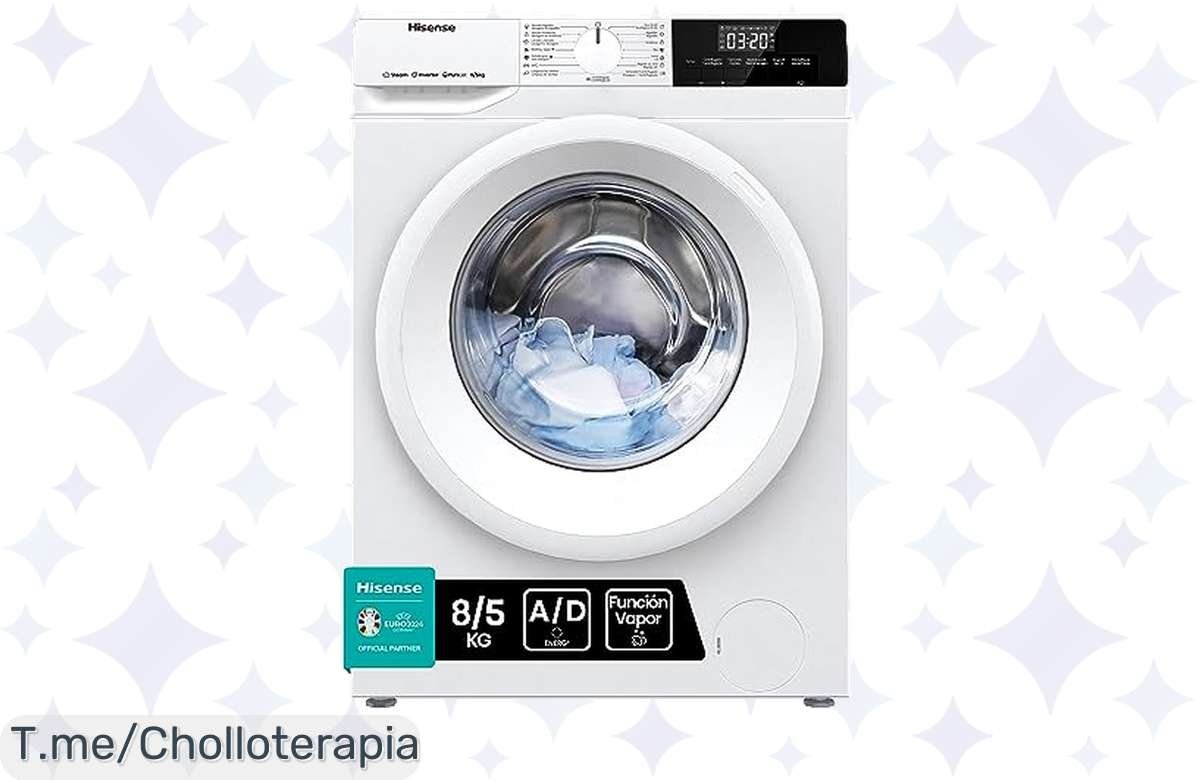 ¡Oferta loca! Lavadora secadora Hisense WDQE8014EVJM 8+5 kg a precio de ganga
