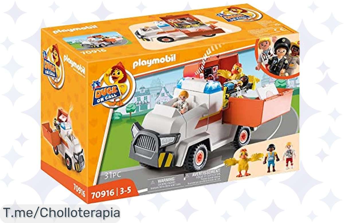 ¡Oferta loca! PLAYMOBIL 70916 Ambulancia con luz y sonido a precio de risa, ¡no te lo pierdas!
