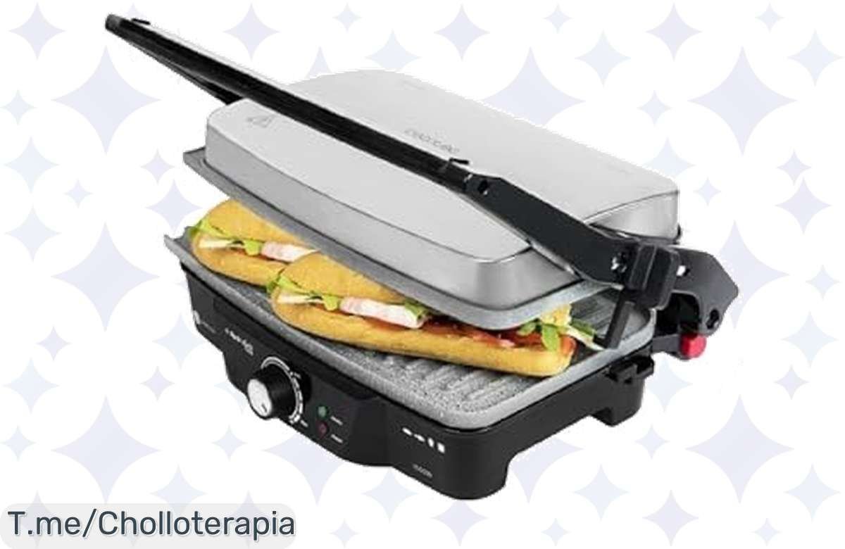 ¡Oferta loca! Parrilla eléctrica Cecotec Rock’n Grill 1500W a precio de chiste, cocina fácil y rápido. ¡Corre antes de que se acaben!